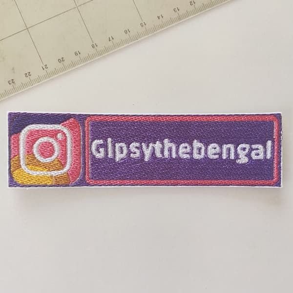 Etichetta Velcro Personalizzate gipsythebengal Instagram