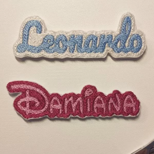 Toppe RIcamate nome Daniana e Leonardo