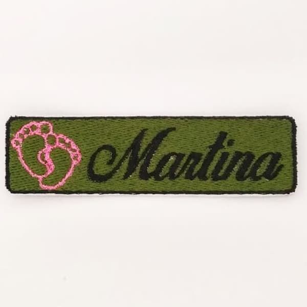 Etichetta Velcro Personalizzata Martina Icona