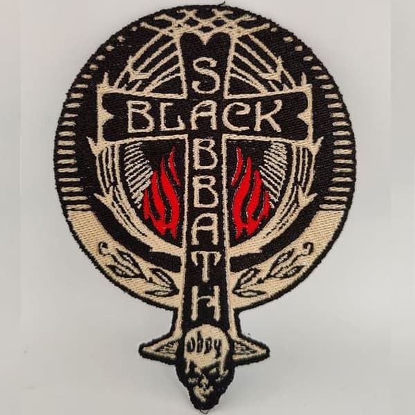 Toppa Grande Schiena Logo Black Sabbath