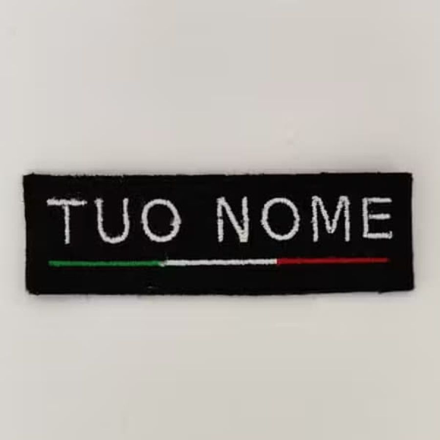 Patch Nome Personalizzato Tricolore