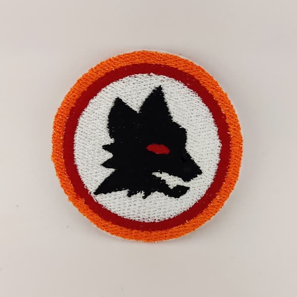 Patch AS Roma Lupo Nero Cerchio
