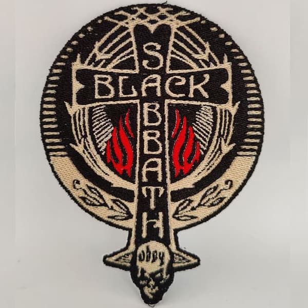 Toppa Grande Schiena Logo Black Sabbath
