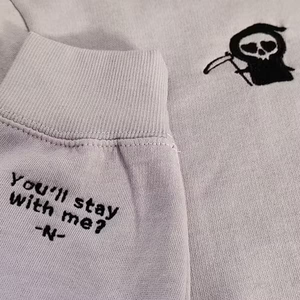 Particolare Felpa Mietitore Ricamo