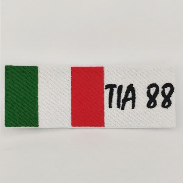 Patch Italia Tricolore Scritta