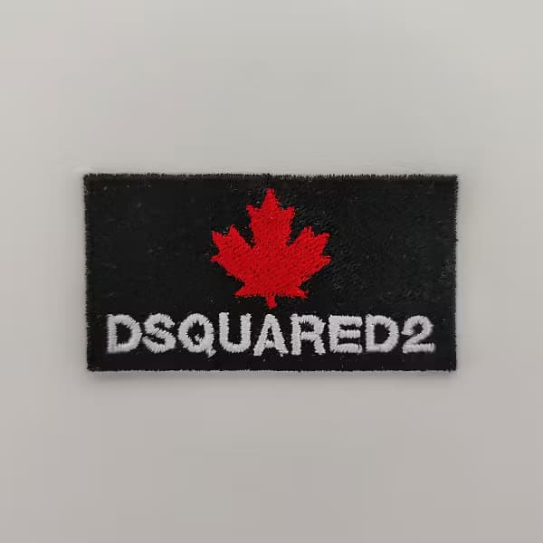 Patch Logo Dsquared 2 Scritta Foglia