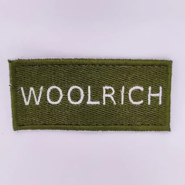 Patch Logo Woolrich Scritta
