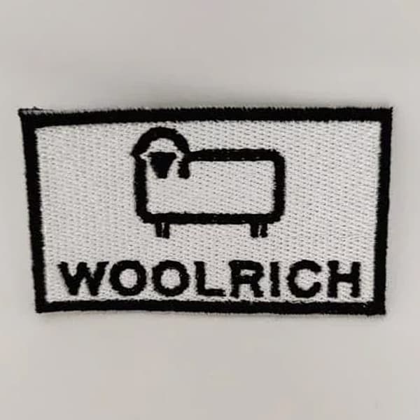 Patch Logo Woolrich con Scritta