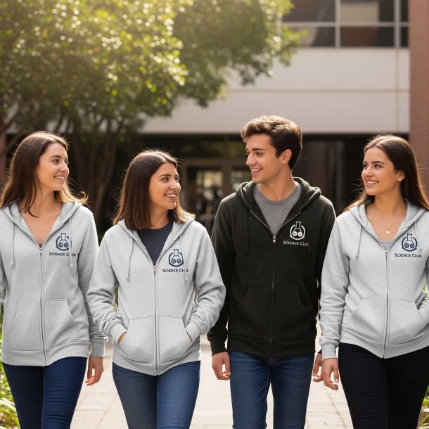 Grid 4 Utenti Felpe Personalizzate Zip