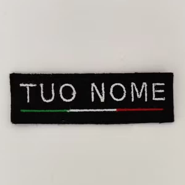 Patch Nome Personalizzato Tricolore